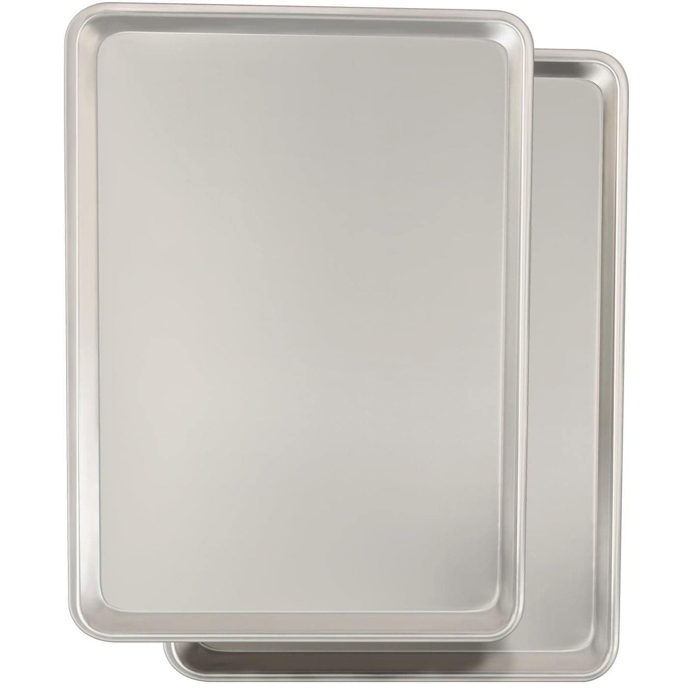 Commercial Quality Baking Sheet Pan Set Natural Aluminum Cookie Sheet Umite Chef Warp Resistant Nonstick Bakers Half Sheet Pan Large Thick Cookie Tray Pans for Baking Roasting2 Pack 18X13In