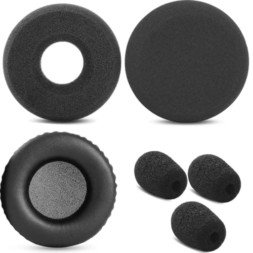 Earpads Sponges Cushion Replacement Ear Cushions Cover Compatible with Jabra PRO 920 930 935 9450/VXI BlueParrott B250-XTS/Telex Airman750 760 Headset (Mono)
