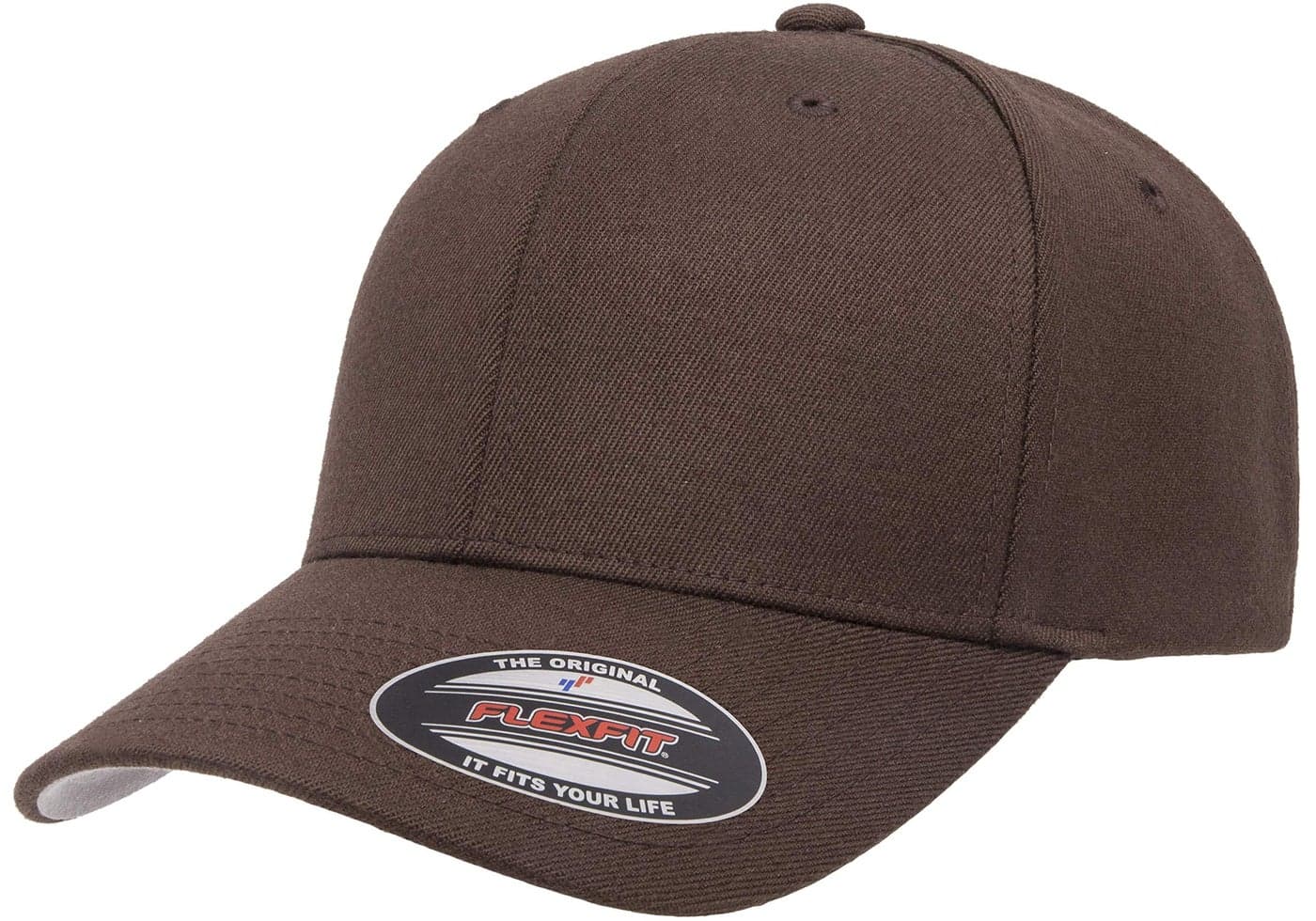 Flexfit mens Flexfit Wool Blend Hat Cap, Brown, Large-X-Large US