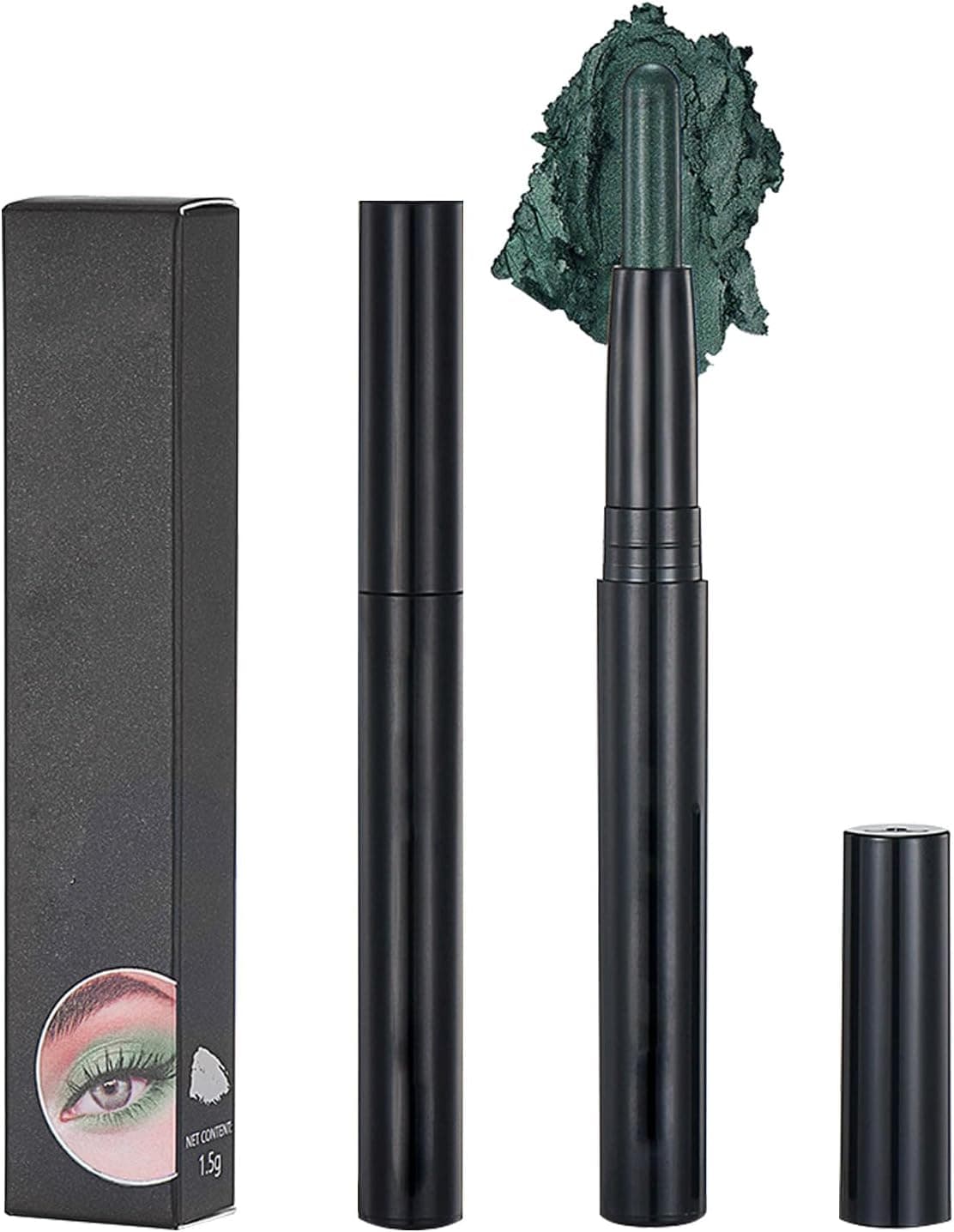 Green Eyeshadow Stick HighPigment Metallic Green for Stunning Eye Looks Waterproof SweatResistant Smooth Blendable Creamy Eyeshadow Pencil Vegan CrueltyFree