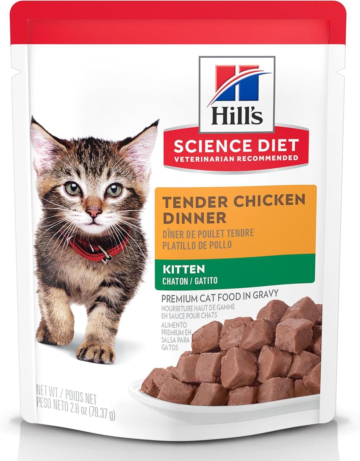 Hills Science Diet Kitten Kitten Premium Nutrition Wet Cat Food Chicken Stew 28 oz Pouch Case of 24