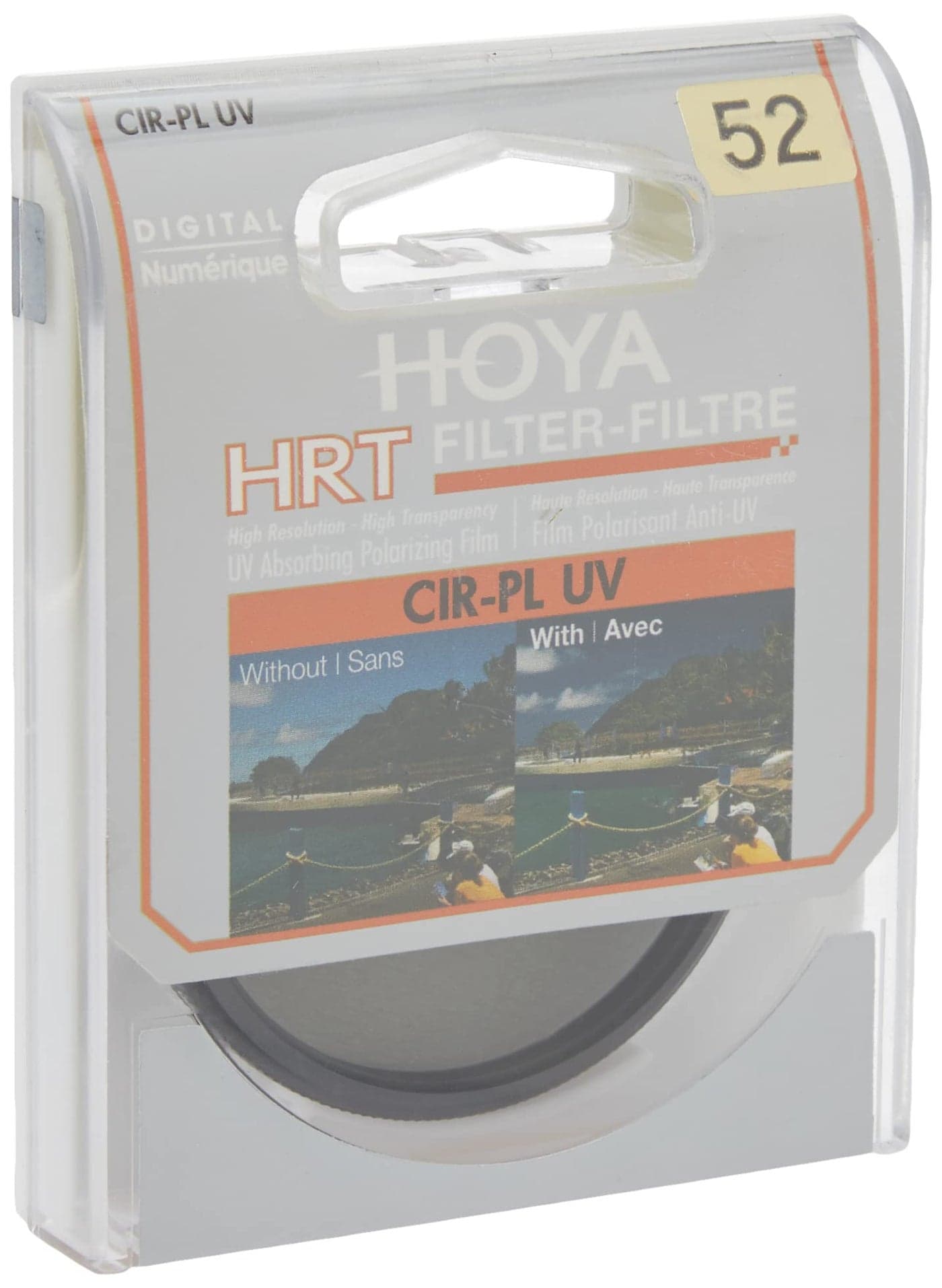 Hoya Circular Polarizer Filter (HRT CIR-PL UV) – 52mm Polarizing Filter with UV Absorbing Glass, High-Rate Transparency Film for Camera Lens – Multi-Coated Aluminum Frame & Water Resistant