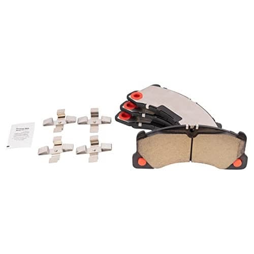 TRQ Front Brake Pads Ceramic Compatible with 2008-2018 Porsche Cayenne 2016-2021 Macan 2010-2016 Panamera 2010-2017 Volkswagen Touareg