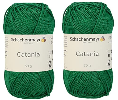 Set of 2 Skeins SMC Catania Originals 100 Mercerized Cotton Yarn Total 352 Oz Each 176 Oz 50g 136 Yrds 125 m Amigurumi Yarn FineSport 2 430 SMARAGD