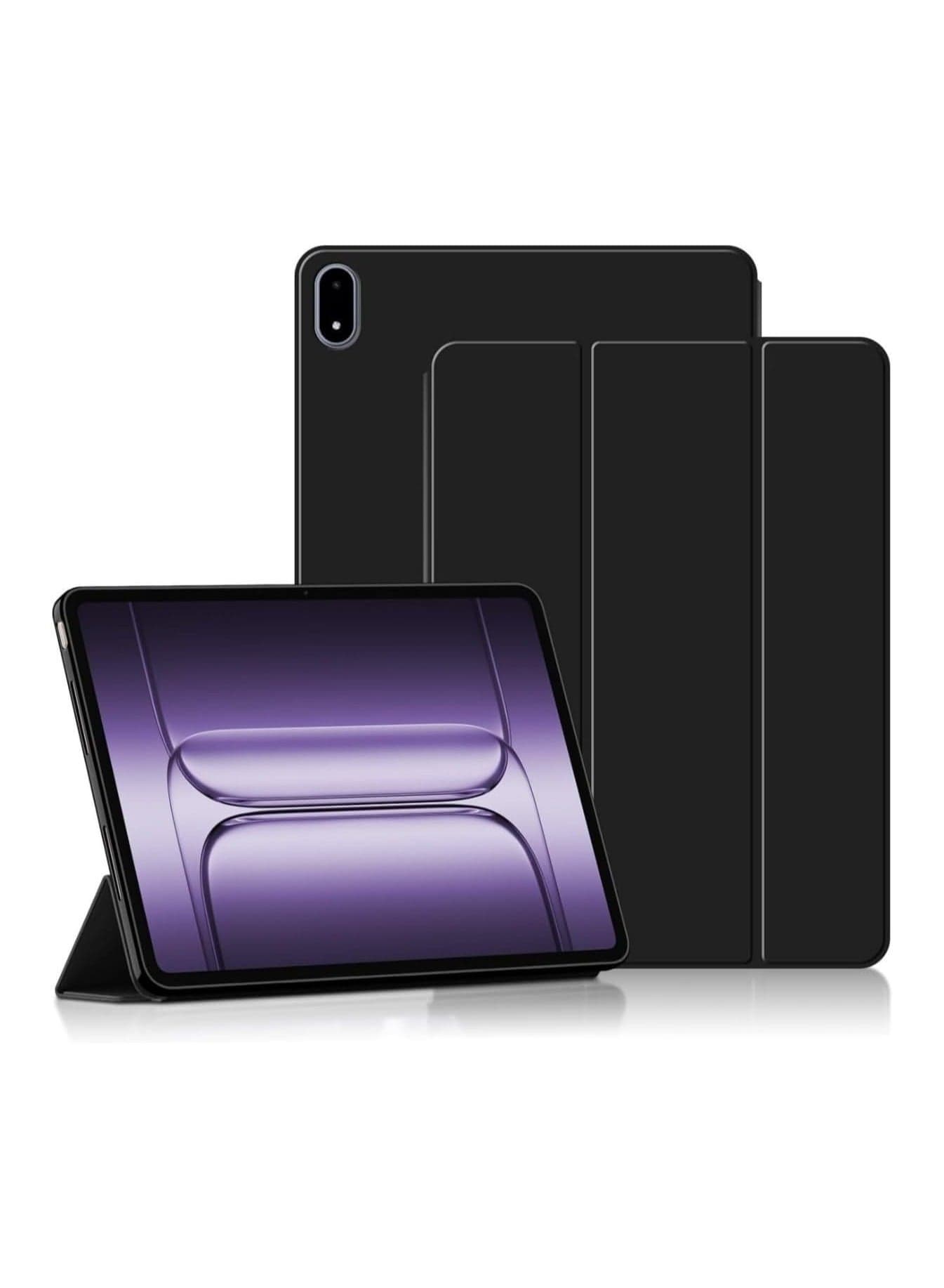 Protective Case Compatible with OnePlus Pad 2 Pro 13.2-inch 2025, TPU Scratch-Resistant Case - Ultra-Thin Smart Sleep Tri-Fold Stand Cover