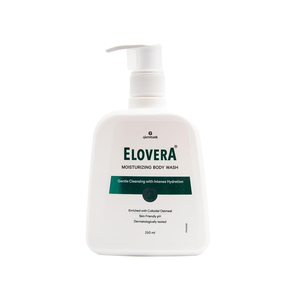 Elovera Body Wash Glenmark 250Ml Enriched With Aloe Vera Vitamin E Intense Moisturising Formula I Hydrates And Makes The Skin Soft And Healthy I Lightens Skin Blemishes I NonGreasy