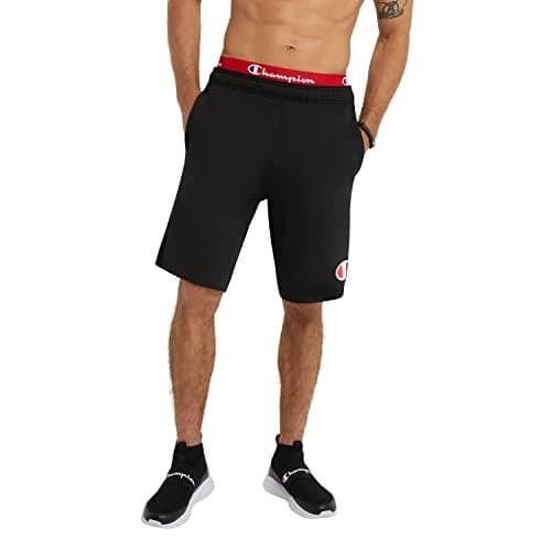 Champion Men's Graphic Jersey Short, black, Medium