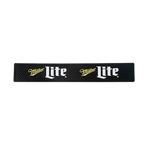 Miller Lite Throwback Logo Bar Mat Spill Rail Drip Mat