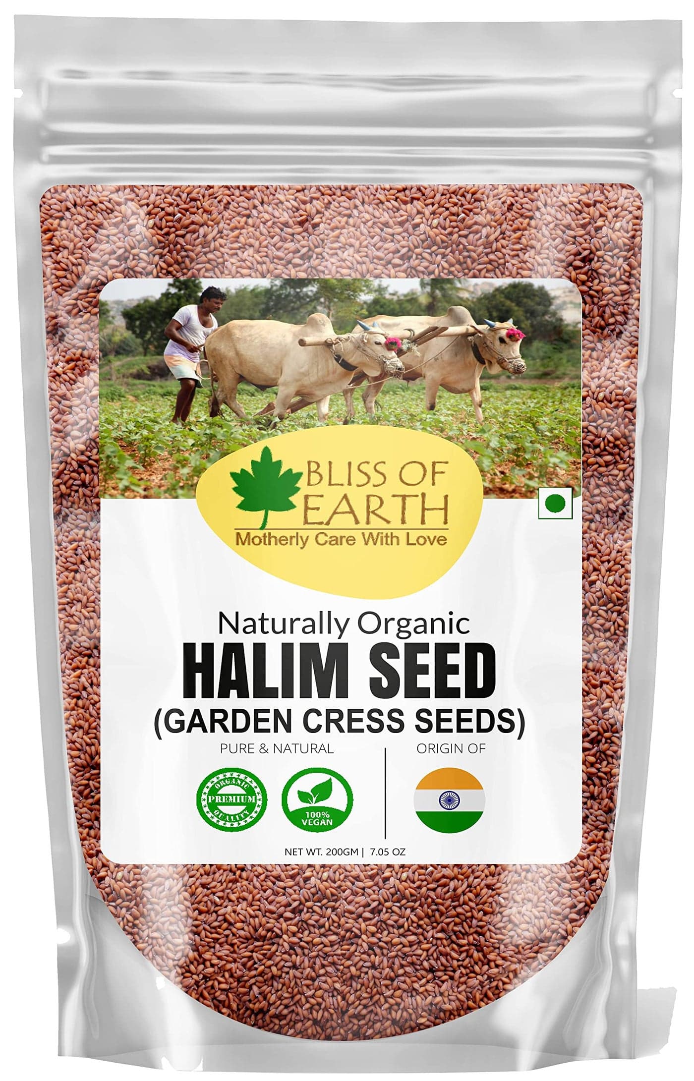 Bliss Of Earth 200gm Halim Seeds Organic for Eating, Aliv Seeds for Hair & Immunity Booster Foods