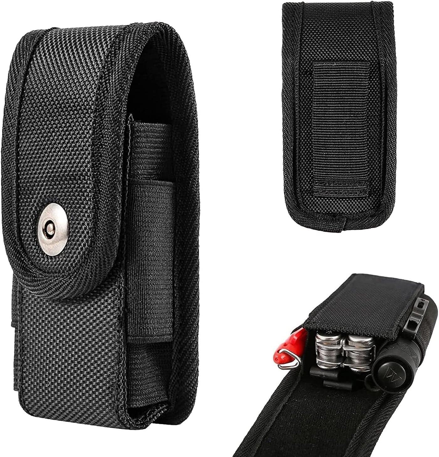 Leatherman Wave Compatible Multitool Sheath Tactical Sheath Holster EDC Belt Organizer Multitool and Flashlight Sheath EDC Belt Pouch