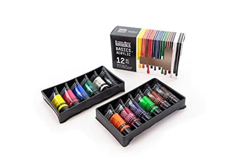 Liquitex BASICS Acrylic Paint Set 12 x 22ml 074oz Tube Paint Set