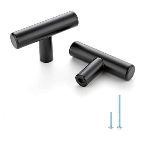 JOY DECOR 30 Pack 2 Inch Cabinet Pulls Kitchen Cabinet Handles with Single Hole Matte Black Cabinet Hardware Stainless Steel Kitchen Drawer Pulls for Cabinets Cupboard,Wardrobe