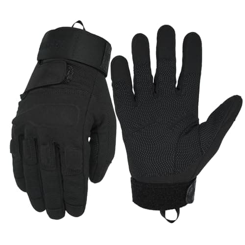Seibertron Adult Or Youth S.O.L.A.G Sports Outdoor Water Resistant Full Finger Touchscreen Gloves Black L