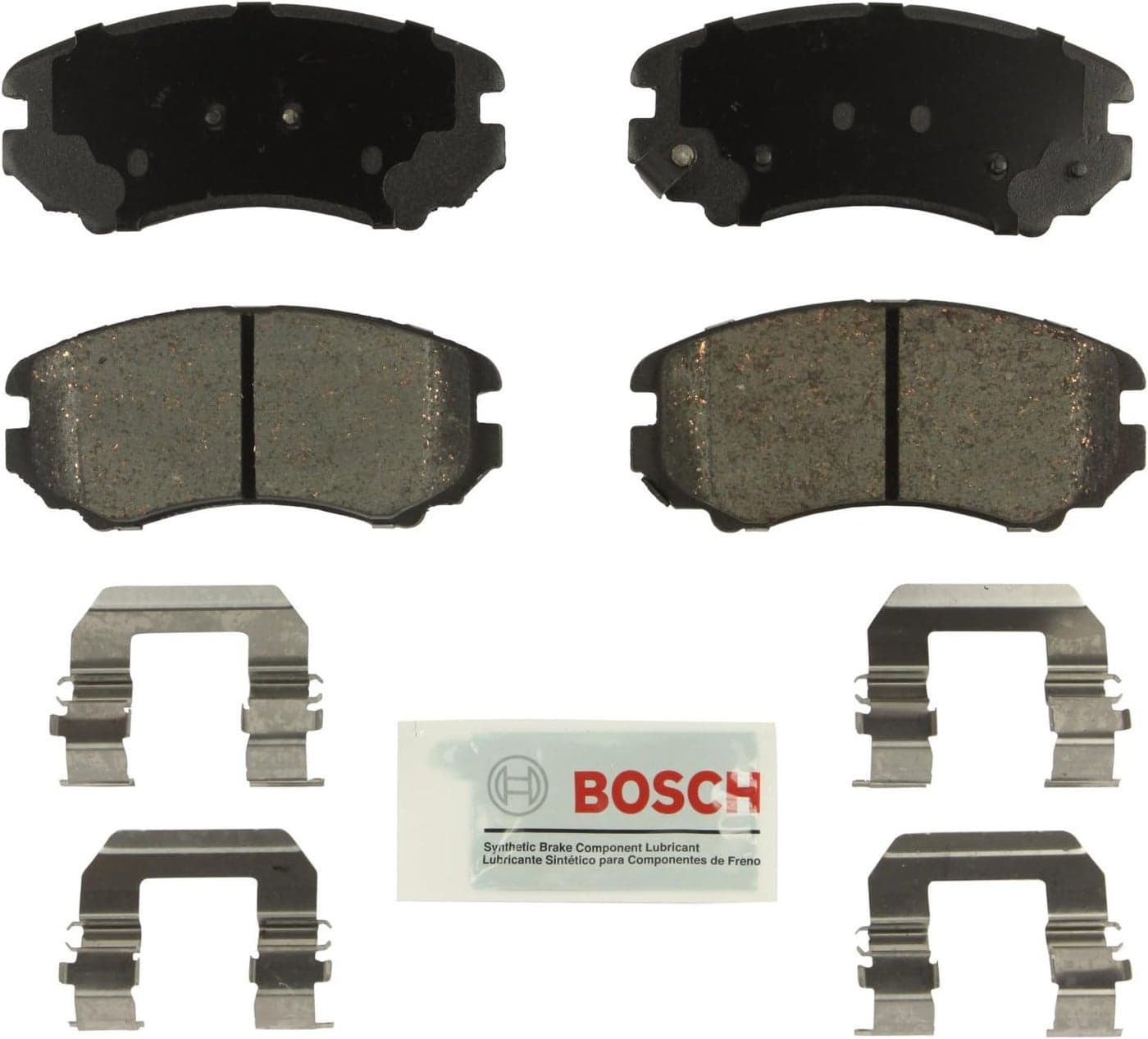 BOSCH BE924H Blue Ceramic Disc Brake Pad Set with Hardware - Front