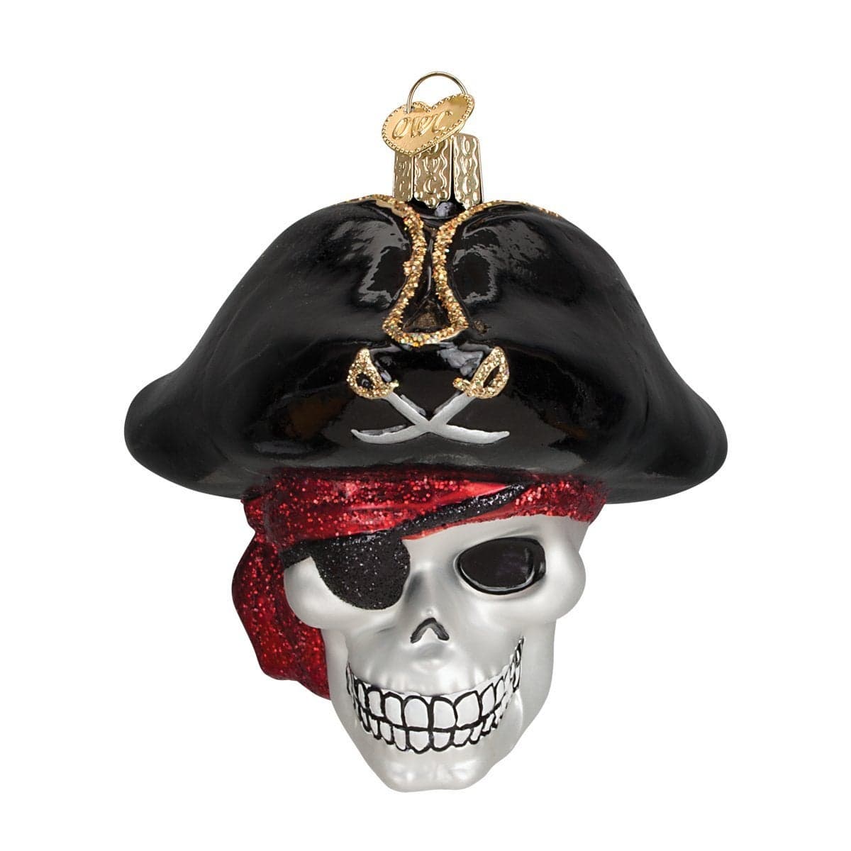 Old World Christmas Ornaments Beach Gifts Glass Blown Ornaments for Christmas Tree Jolly Roger