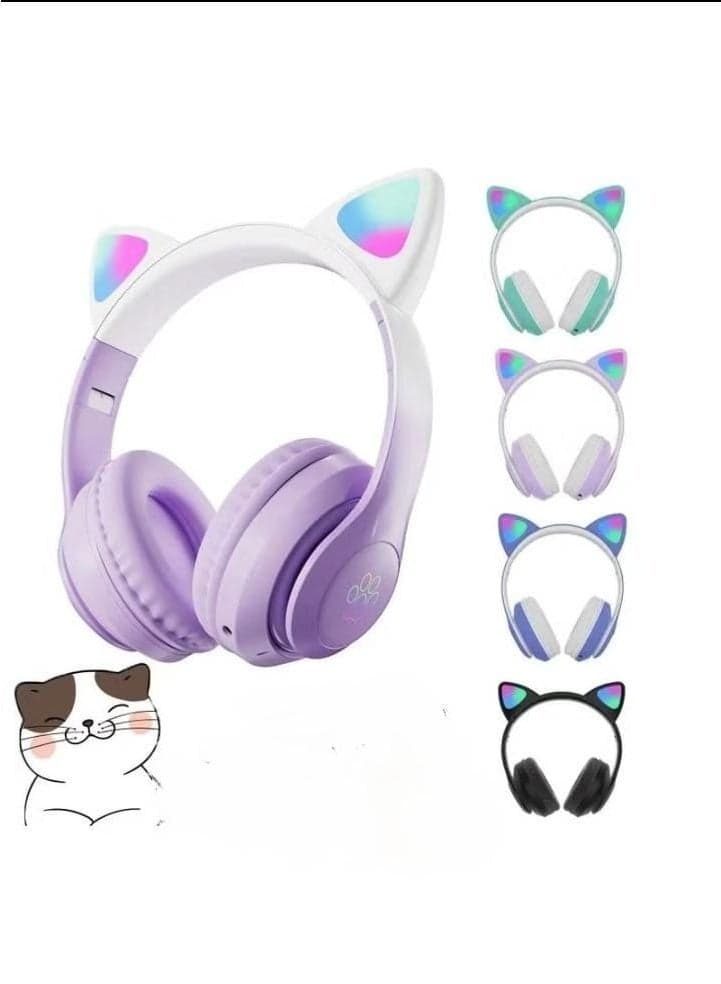Wireless Cat Ear Design Bluetooth Stereo Headphone