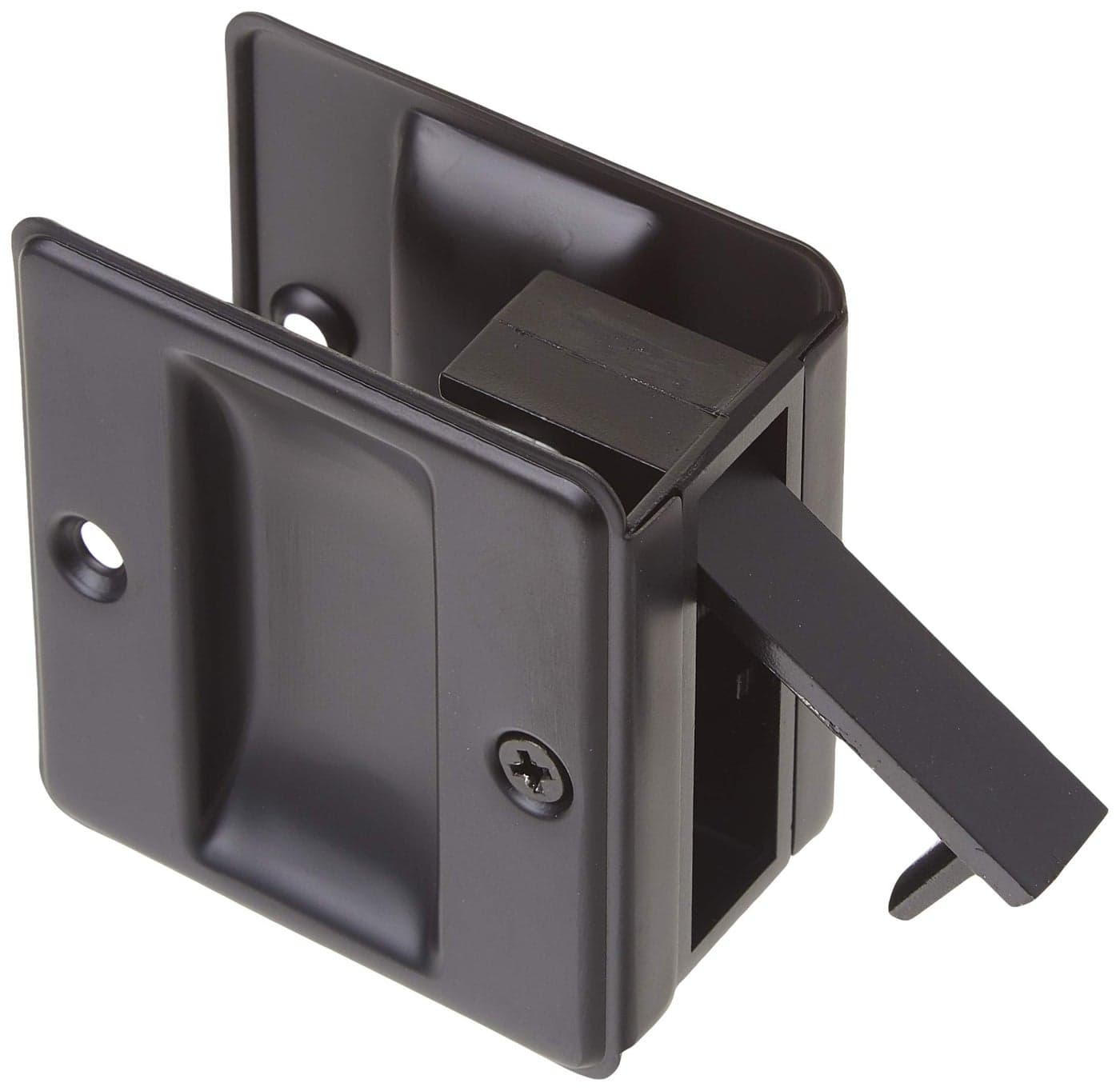 idh by St Simons 25410019 Premium Quality Solid Brass Pocket Passage Door Pull Matte Black