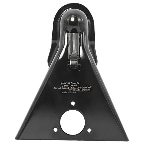 NovelBee 2516 Ball Class IV AFrame Trailer Coupler with Powder Coated Black14000LBS Capacity
