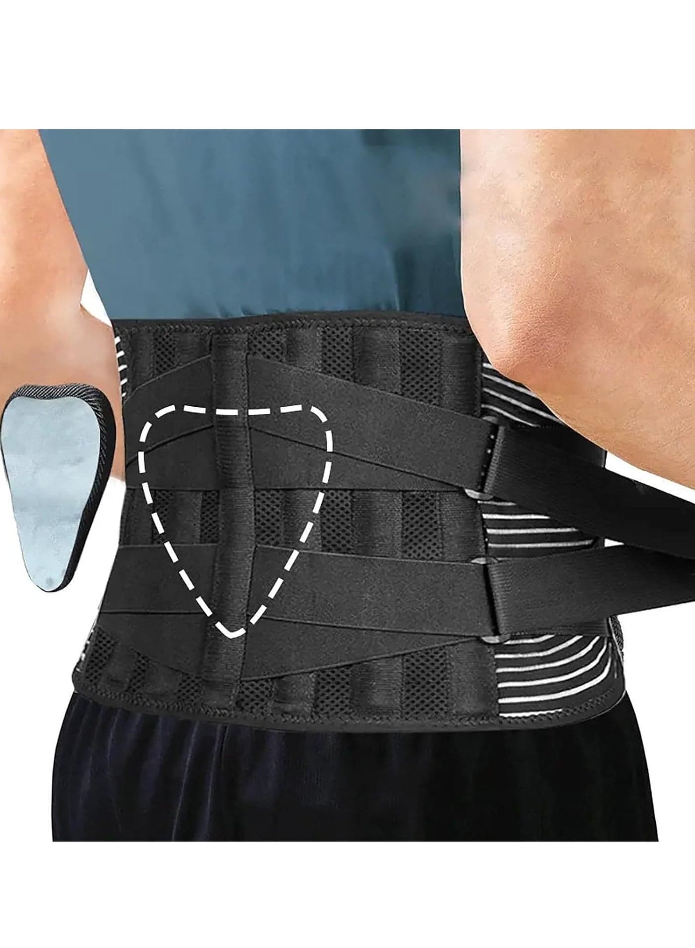 Back Braces for Lower Back Pain Relief 6 Stays Breathable Support Belt for Men Women Anti-Skid Lumbar Belt