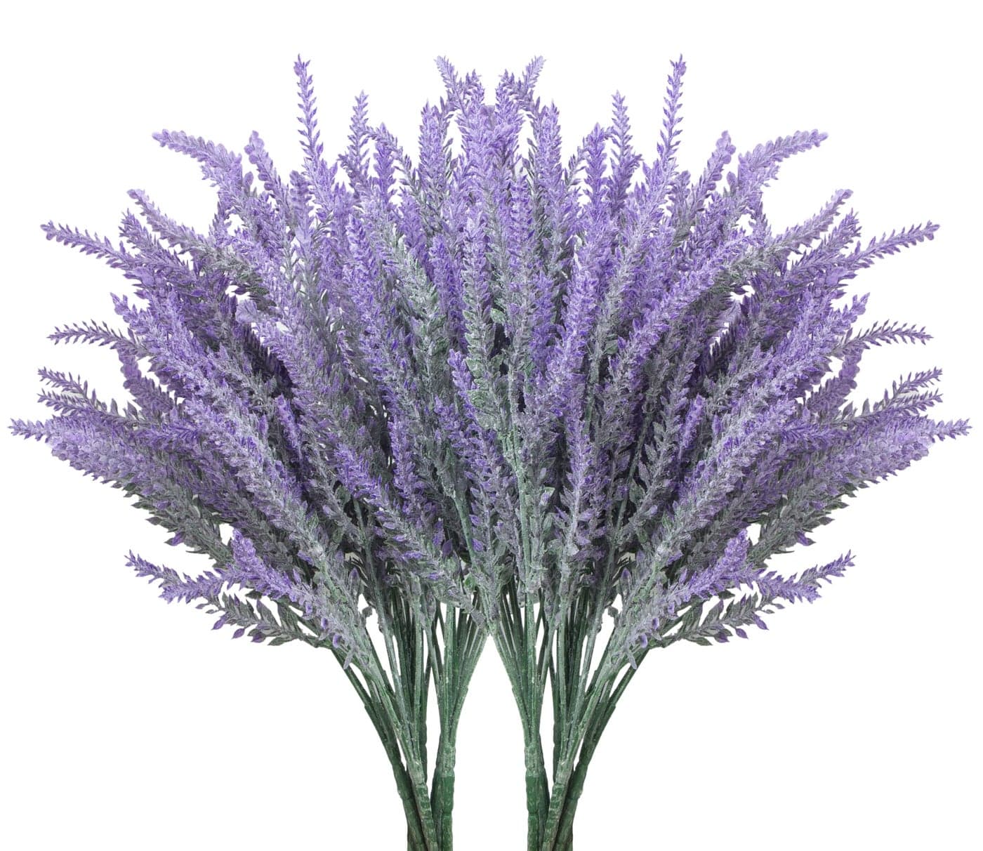 Besteek 10 Bundles Fake Flowers Artificial Lavender Faux Plastic Plants Purple Flowers for Home Wedding Kitchen Garden Patio Porch Window Box Office Table Centerpieces Indoor Outdoor Decor Purple