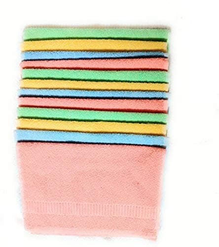 Cotton Colors Plain Cotton Napkins (Multicolor) (Pack of 12)