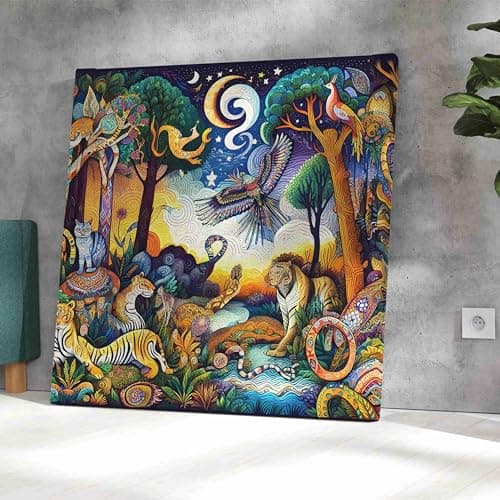 Livin'luxe paintings animals modern art canvas home decor wall paintings with frame painting for living room wall decoration office 24 inch x 24 inch CR-301