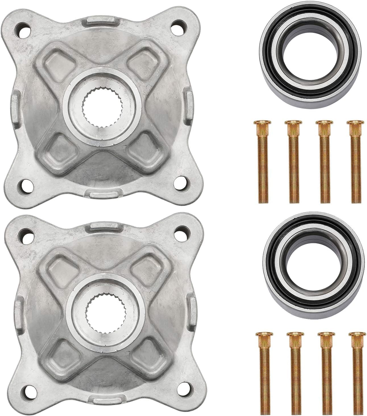 HQPASFY Wheel Hub Service Kit with 44mm ID Studs Bearings for Polaris RZR 570, 800 EFI, S 800
