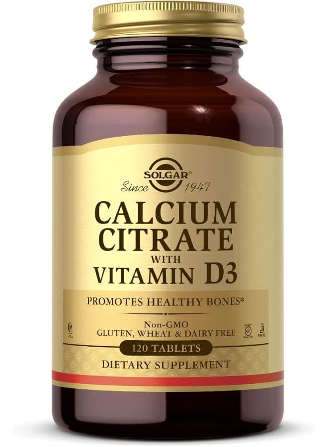 Calcium Citrate with Vitamin D3, 120 Tablets