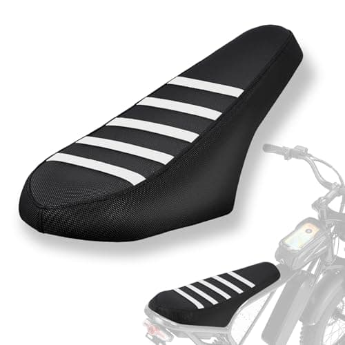 IUVWISN NonSlip Seat Cover Compatible Fit for Ridstar Q20Q20 Pro Lite EBike EBike Electric Bike Soft Seat Cover White