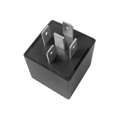 EP27 LED Flasher Relay 5 Pin Fit for 1994-2004 Ford Mustang V6, GT, Bullitt, Mach1 | 2005-2007 Ford Five Hundred | LED Electronic Turn Signal & Hazard Warn Realy, Stop Hyper Flash, EP27 Flasher Relay