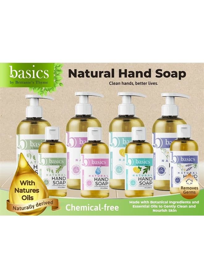 Basics Natural Olive Oil Hand Soap, Unscented - 12 fl oz, Pack of 3 - Cruelty Free, Vegan, No Synthetic Additives, No Sulfates, Paraben Free, Phthalate Free