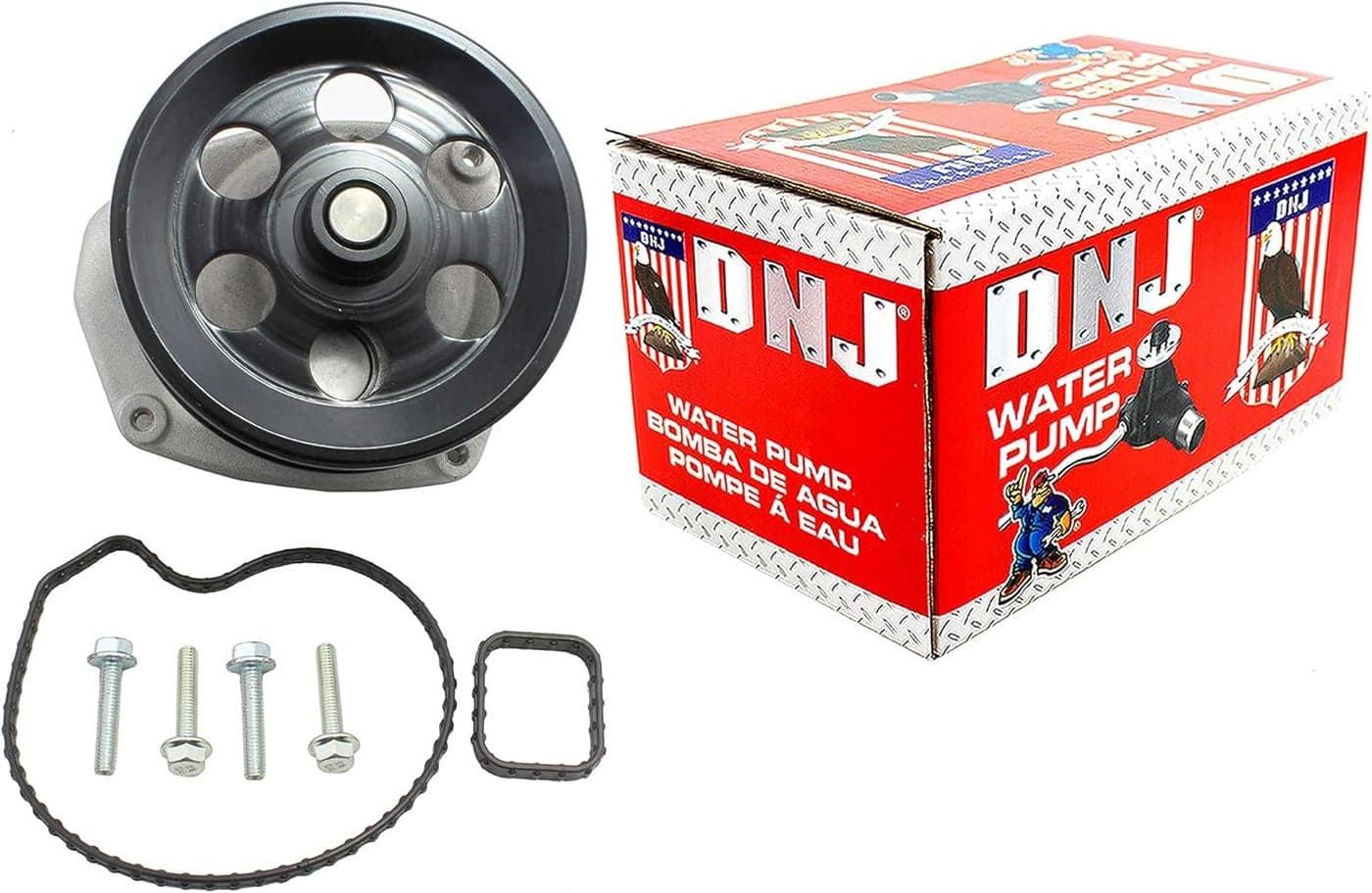 DNJ WP348 Water Pump for Buick, Cadillac, Chevrolet, GMC (2013-2015)