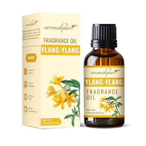 Aromahpure Fragrance Oil |15 ml| Ylang - Ylang Aroma Oil for Home Fragrance | Best for Aromatherapy | Helps in Meditation |Used in Diffusers, Candles, Air Fresheners, Soaps,IFRA Certified