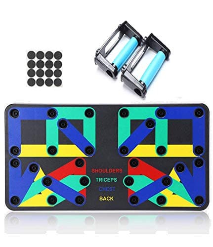LAFILLETTE 17 in 1 Multifunction Push up Board System for Body Gym Bar (Black)