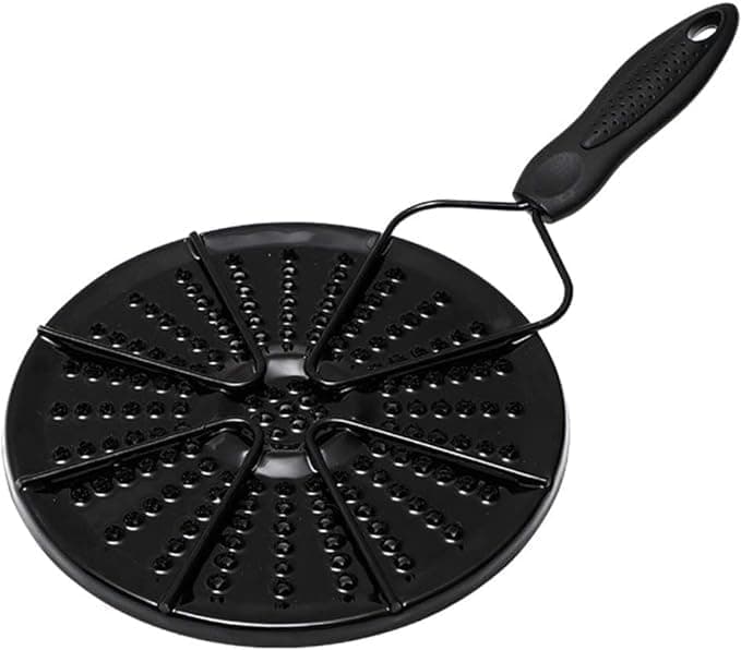 BBQ Frying Plate Solid Stainless Steel Household Kitchen Gas Stove Heat Diffuser Cookware Top Plate Reducer Flame Arrester Cooking Conduction Kitchen Supplies Nonstick Oil Simmer (B)
