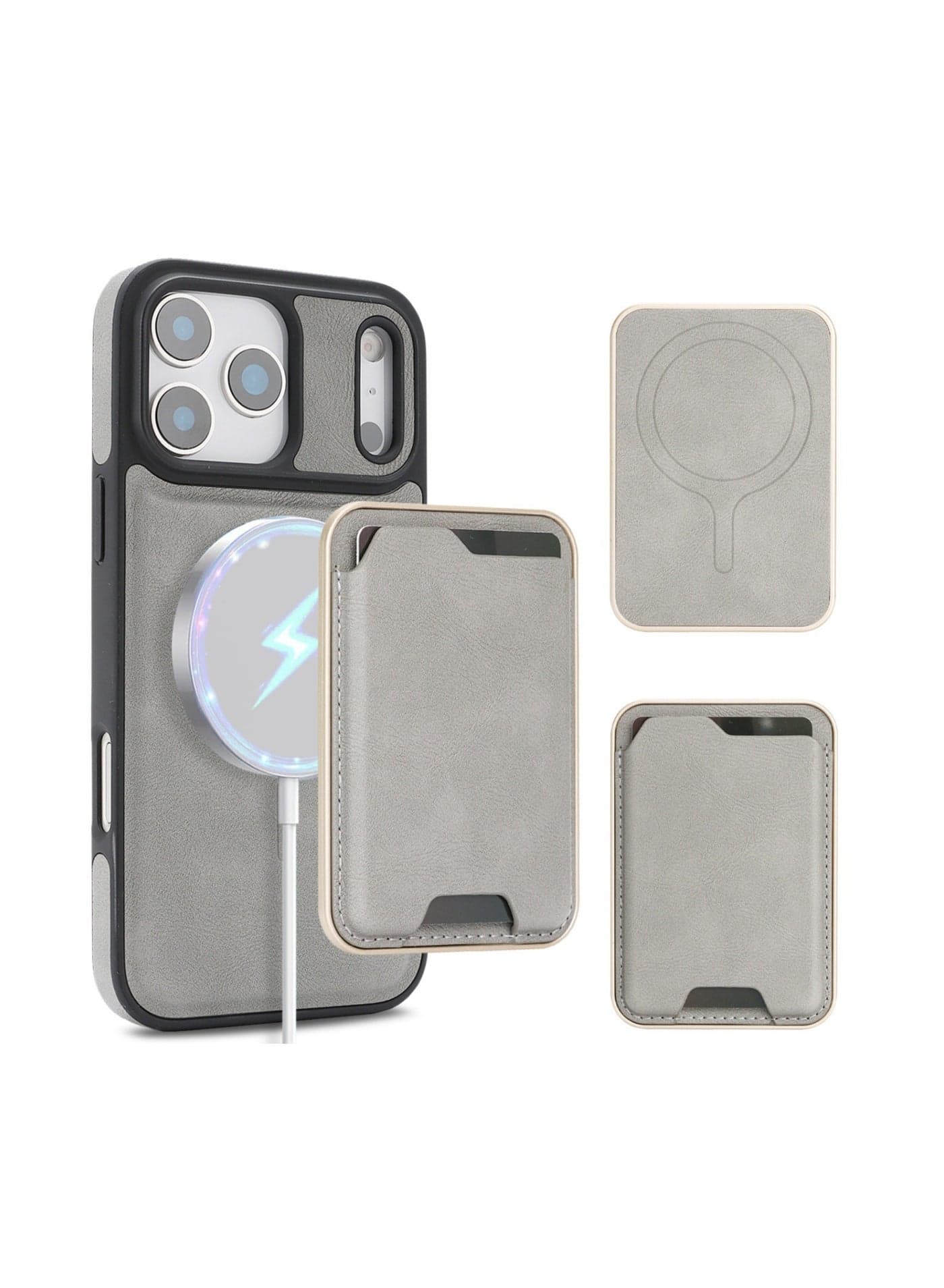 MagSafe Side-Sticker Case for iPhone 17 Pro Max Microfiber Card Holder Precision Fit Drop Protection Compatible Premium Protection