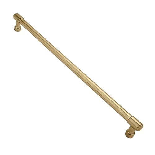 ZAUYX Solid Heavy Duty Jasper Pull Brushed Gold Appliance Pull 12 Inch Brushed Brass Cabinet Pulls Extra Long Kitchen Cabinet Handles Cabinet Hardware Kitchen Handles for Drawer Cupboard Handles