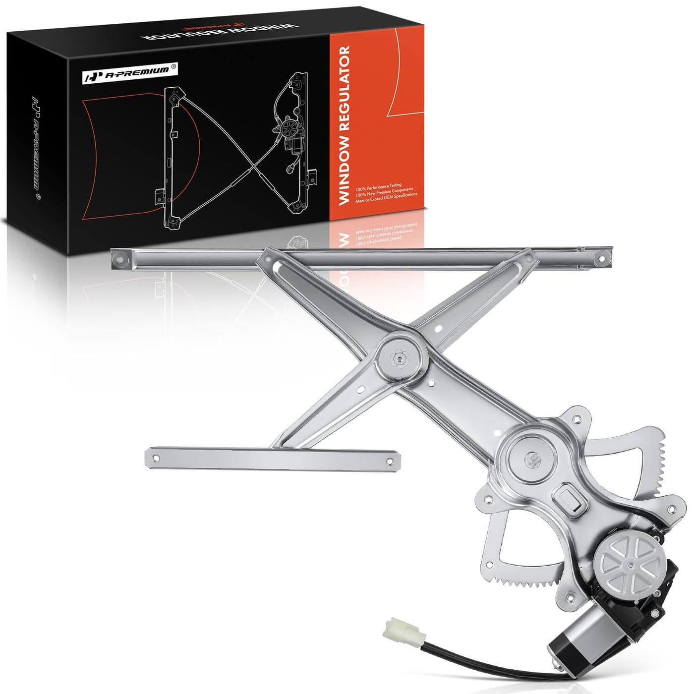 APremium Power Window Regulator with Motor Compatible with Toyota Corolla 20032008 Sedan Front Right Passenger Side