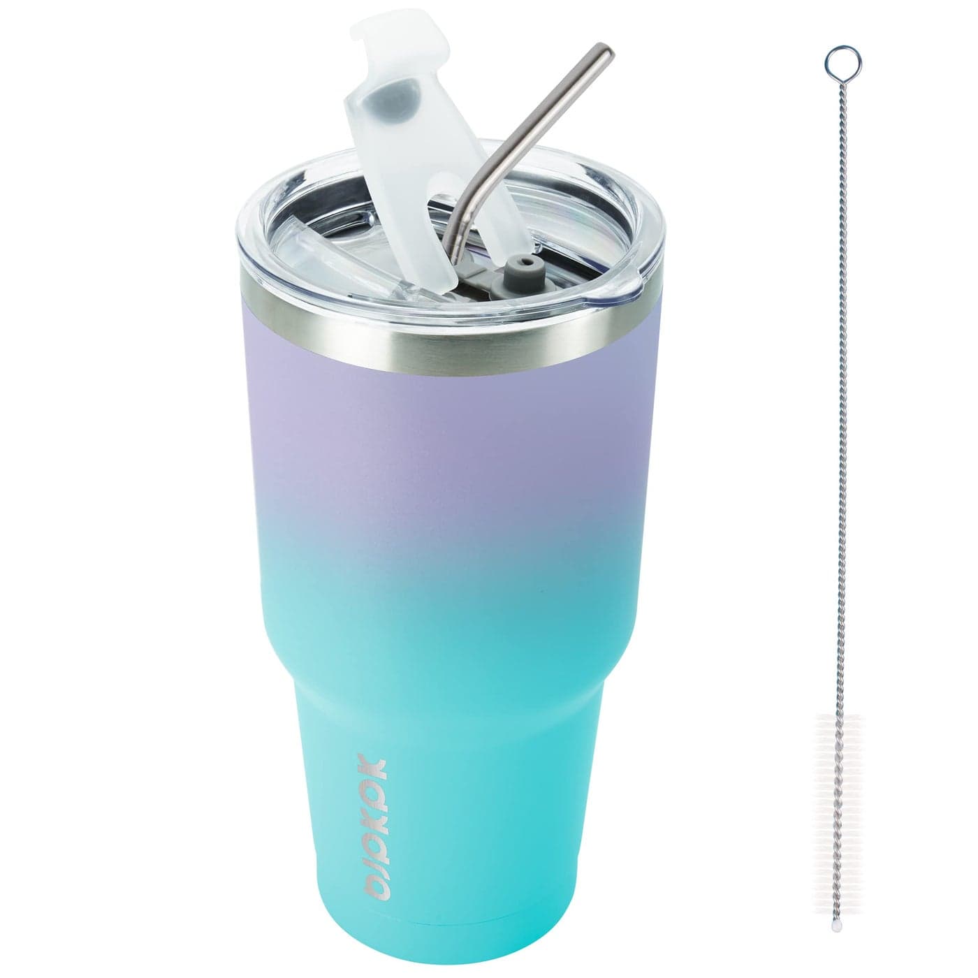 BJPKPK 30oz Tumbler Stainless Steel Double Wall Vacuum Insulated Mug with Straw and Lid for Women and MenOasis