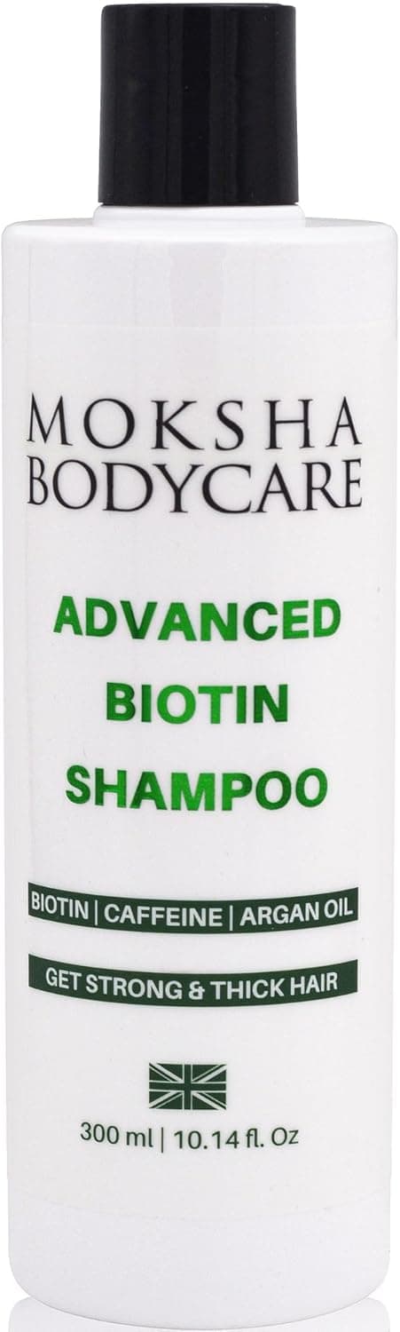 Biotin Shampoo for Thinning Hair for Women and Men Hair Thickening with Rosemary Oil Caffeine Biotin Hair Growth Shampoo Paraben and Sulphate Free 300ml