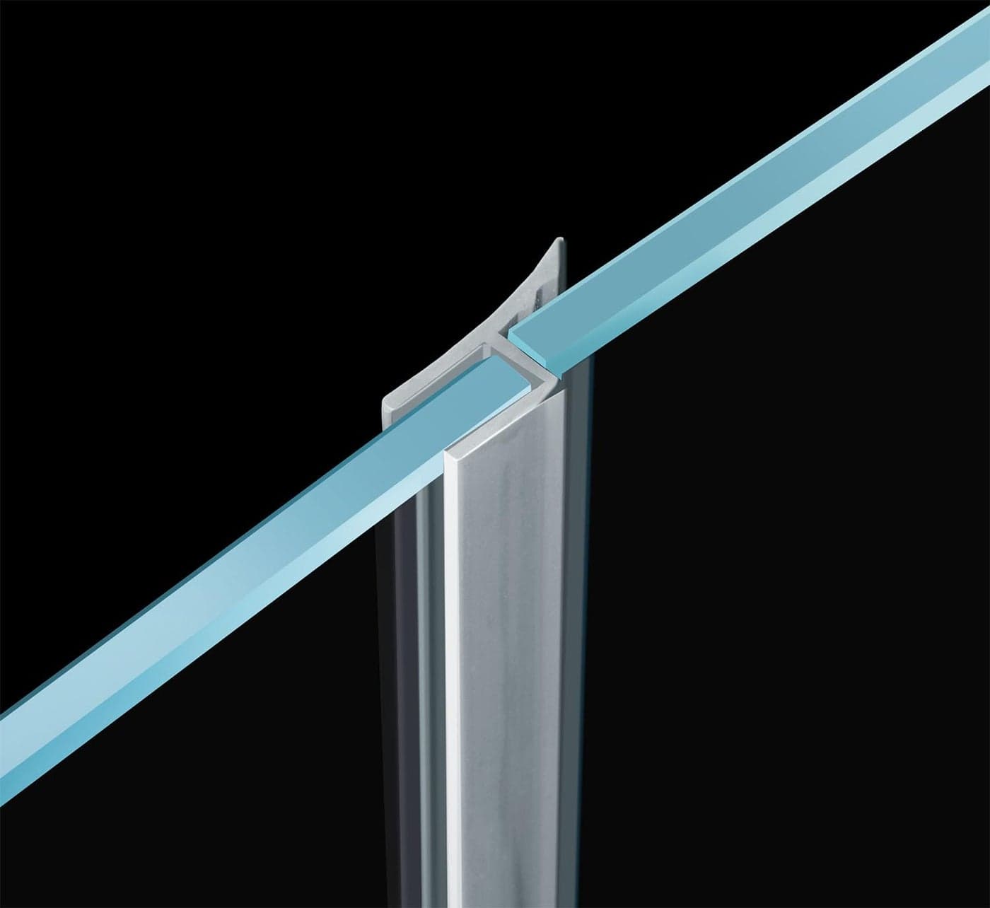 Flexible14 Shower Door Side Seal Strip 100 Inch Shower Glass Door Side Sweep for Frameless Glass DoorSilicone