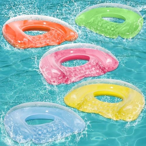 5 Pack Pool Floats Adult PuppyuWill Minimalist Design Pool Chair Float 52 X 38 Dopamine Colors Drifter Chair Hammock 3in1 Inflatable Pool Toys for Pool Party Lake River Sea Outdoor
