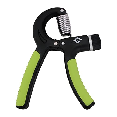 Nivia Adjustable Hand Gripper 2.0 for Strengthener (10Kg to 40Kg), Training, Forearm Exerciser, Finger Exercise, Power Gripper, Workout Equipment to Use in Home and Gym for Men & Women (Green/Black)