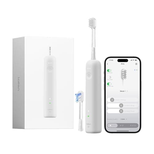 Laifen Wave Special Electric Toothbrush, New 2025 Version Oscillation & Vibration Sonic Electric Toothbrush for Adults with App, 2 Brush Heads, IP68 Waterproof Travel Powered Toothbrush (Matte Grey)