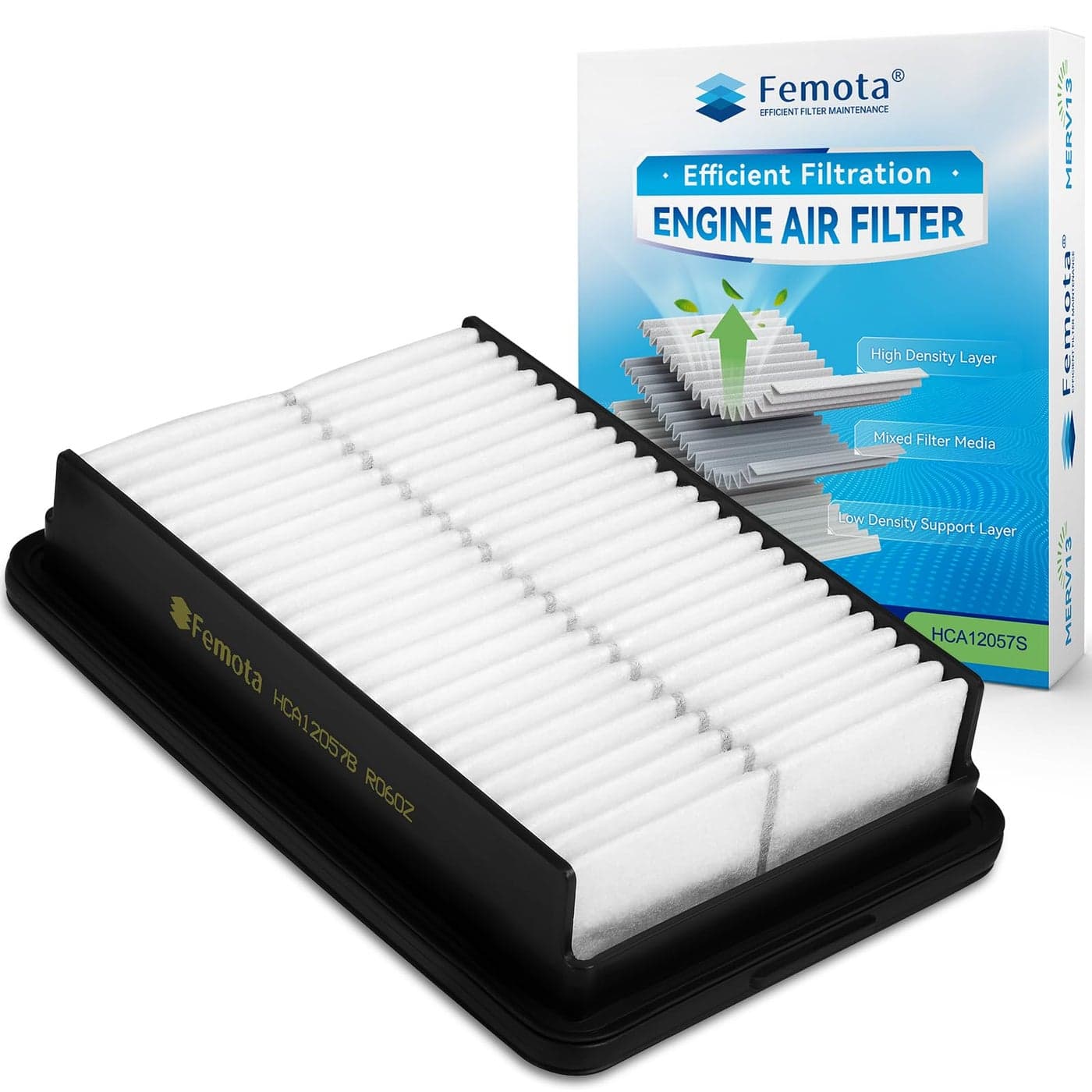 Femota CA12057 Engine Air Filter Preoiled Longer Lifespan for Hyundai Elantra1720 Elantra GT1820 Kona1823 Veloster1921 Kia Forte 2024 Forte52024 Soul2025