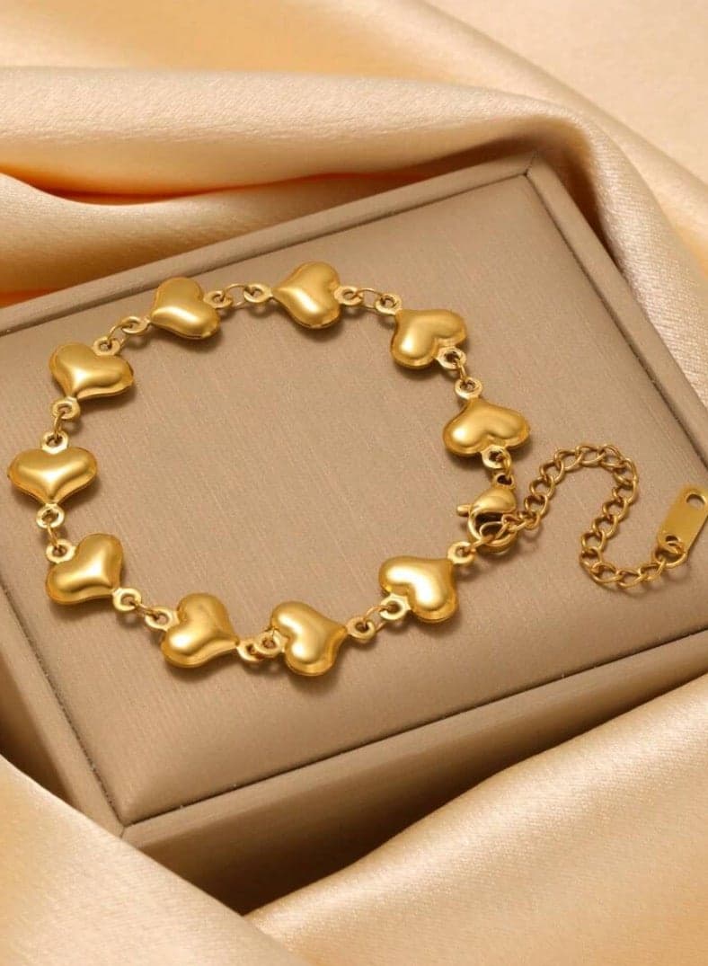 Elegant High Quality Stainless Steel Gold Plated Bracelet Bangle For Women