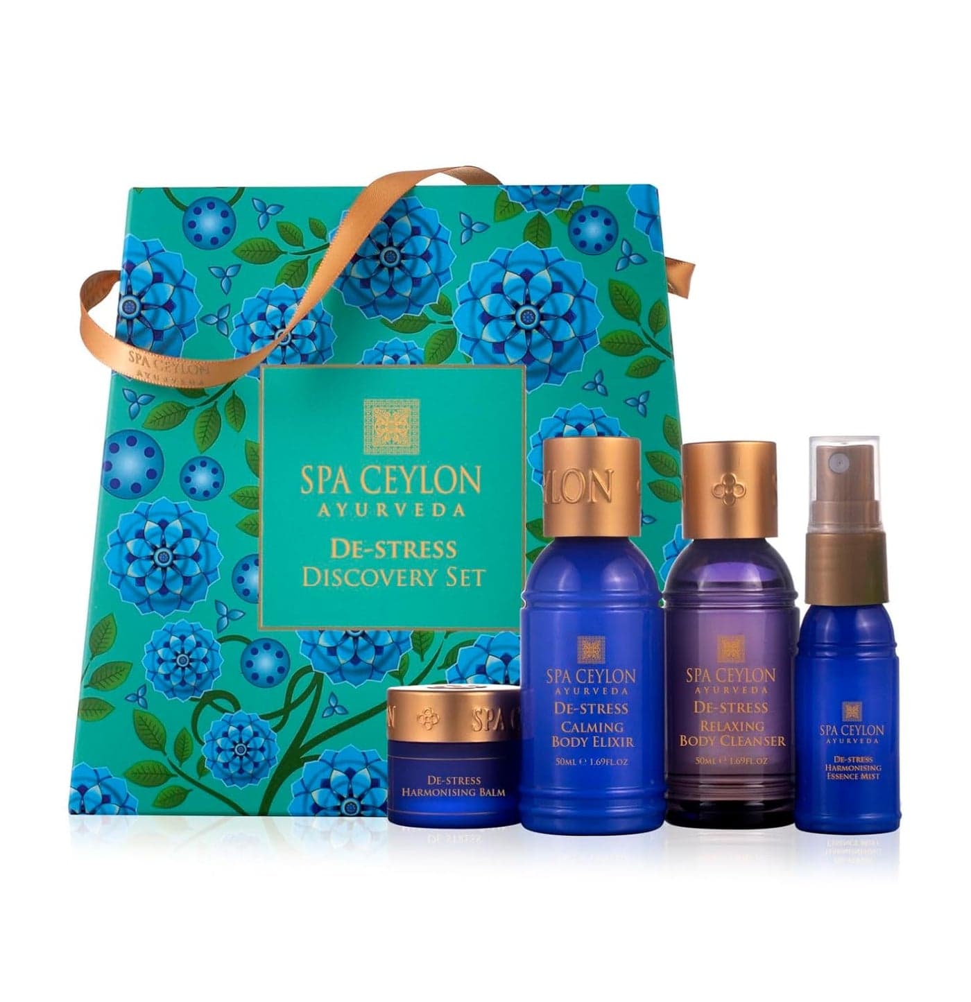 SPA CEYLON Destress Discovery Set Ayurvedic Spa Kit for Body and Mind Harmony Gifting