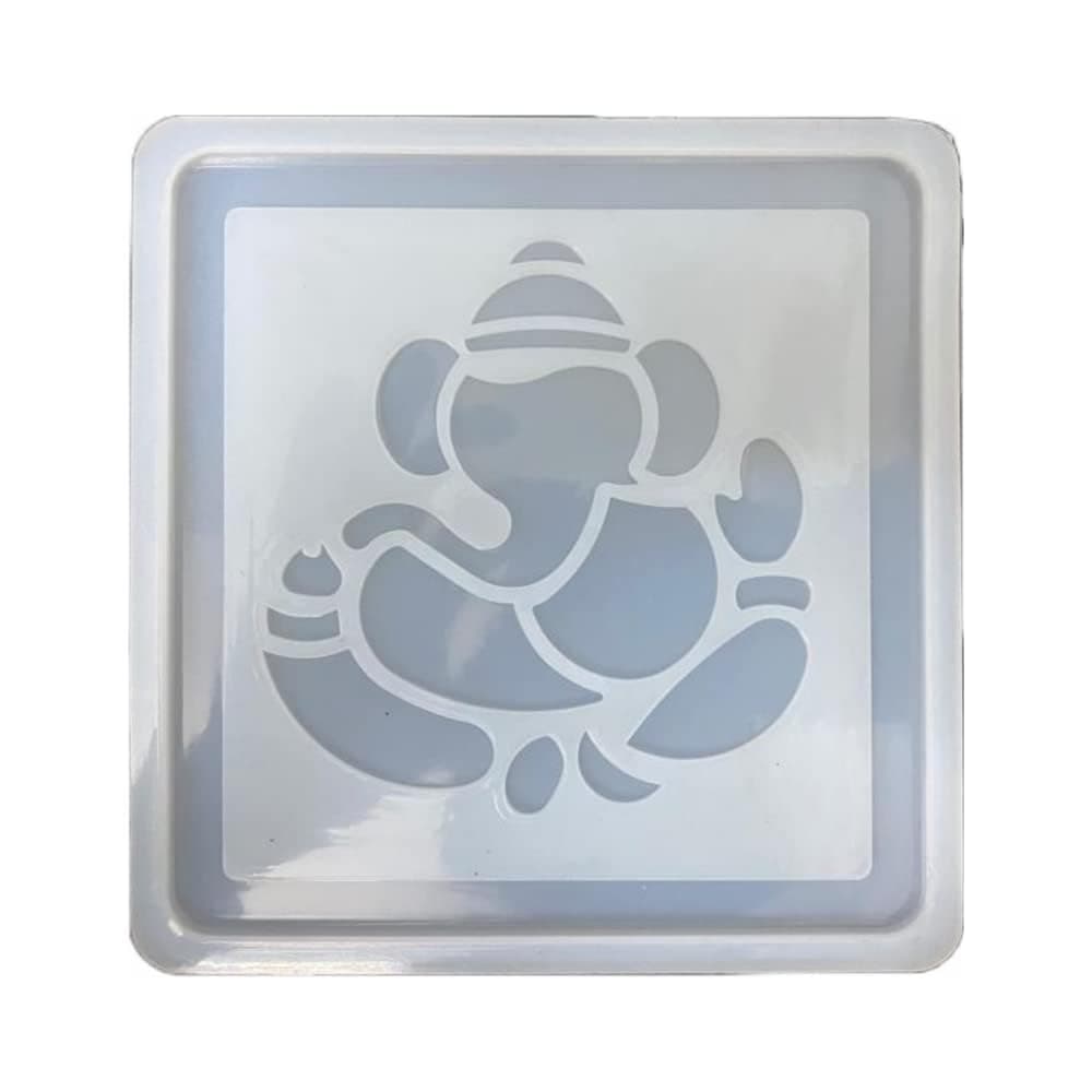53ARTS Ganesh Ganesha Ganpati Frame Resin Mould Silicone Epoxy Casting Molds for DIY Crafts Trinket Container Home Wall Decoration