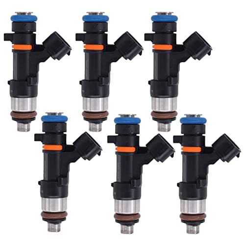 NewYall 6Pcs Fuel Injectors for Nissan Armada Titan Xterra NV1500 NV2500 NV3500 Pathfinder Frontier Suzuki Equator for Infiniti QX56 0280158007 16600-7S000 16600-7S00A FJ750 M1019 842-12298