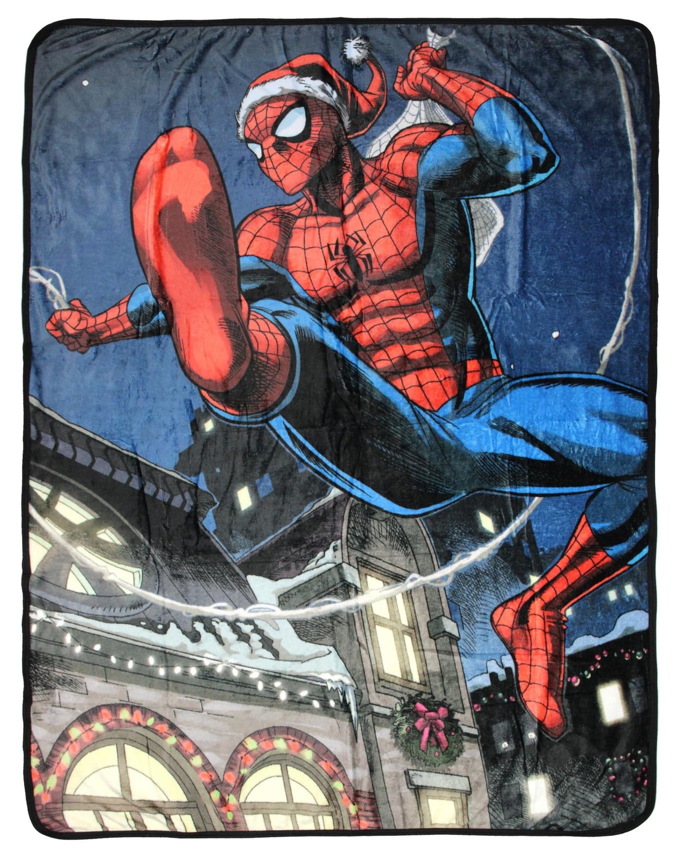 Marvel Comics SpiderMan Christmas Spidey Santa Holiday Throw Blanket 46x60 Soft Fleece Throw Blanket for Bed Couch